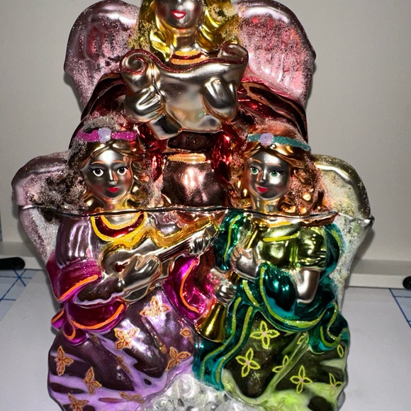 Christopher Radko Angel Christmas Cookie Jar Candy Jar - Picture 3 of 11